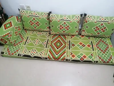 Colorful Traditional Floor Cushions Set