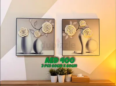 Beautiful Flower Artwork Set