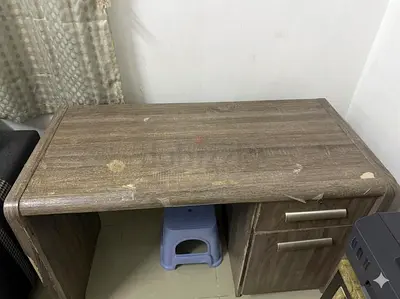 Wooden Study Table with Storage Cabinet