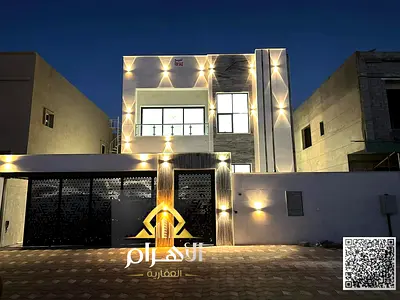 Modern villa with a distinctive design in Al Zahia with a swimming pool – Ajman | Includes electricity, water, and central air conditioning | Freehold