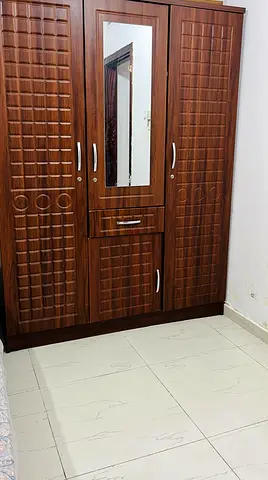 Stylish Wooden Wardrobe with Mirror