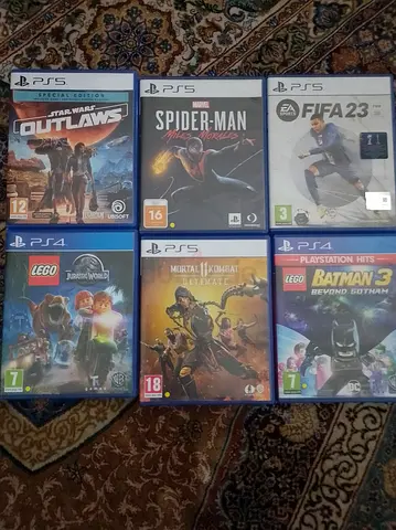 Ps4 and ps5 games collection 6 games urgent sale