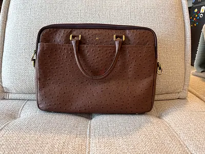Italian Leather Stylish Brown Briefcase