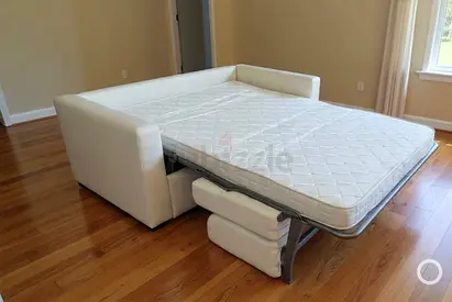 Natuzzi three seater sofa bed with mattress