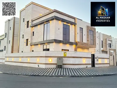 فيلا زواية شارعين قربية من المسجد مساحة الارض  4350 قدم 7 غرف ماستر و رووف بسعر شامل رسوم التسجيل و التملك
