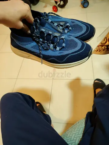 Blue Knit Running Shoes - Lightly Used
