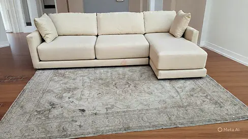 Crate and Barrel Gather two pieces sectional sofa