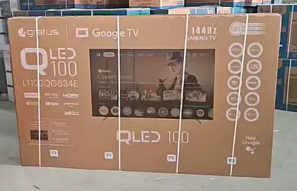 100-inch QLED Gaming TV — Google TV, 144Hz (Sealed Box)