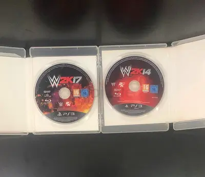 WWE 2K14 and WWE 2K17 Video Games for PS3