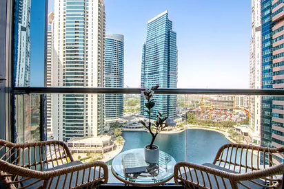 Furnished room with balcony and great view