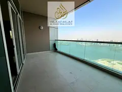 Luxury 4 bedroom apartment for rent in Sharjah Al Majaz 3 with front view multiple balconies maid ro