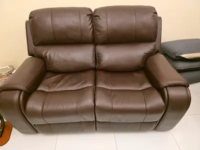 Homebox Leather Reclining Sofa Electric