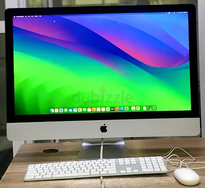 Imac core i5 5k Retina display graphic 4 gb ram 16 gb ssd 500 gb iOS Sonoma call ask for the prize