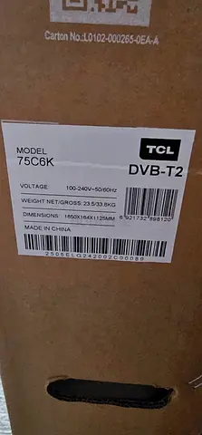 TCL 75 Inch Smart TV 4K QD-Mini LED Colorful Quantum Crystal HDR 10+ Gaming Google , 144 Hz.