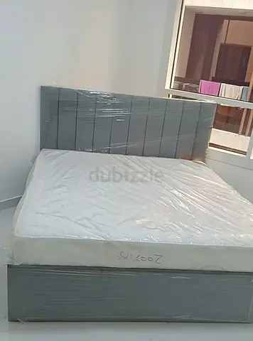 Grey Brand New Queen size bed including medical mattress good quality double bed Queen bed