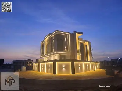 Corner Villa for sale | ajman| al helio 1 area | 5 master rooms, majlis, 2 halls, maid room| freehold | 0 registration fees | negotiable price.