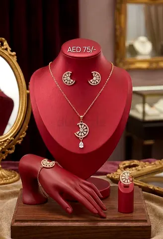 Gold plated 4 pcs Necklace set