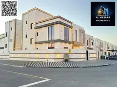 Corner villa on two streets, near the mosque. Land area 4350 sq ft. 7 master bedrooms and a roof ter
