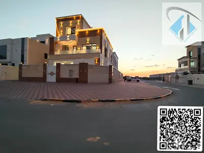 فيلا زاوية فاخرة على شارعين في الزاهية عجمان 6 غرف بمساحات واسعة وموقع قريب من شارع محمد بن زايد