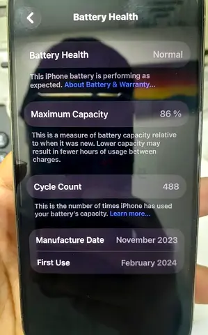 Apple Iphone 15 Pro With 128GB  Titanium