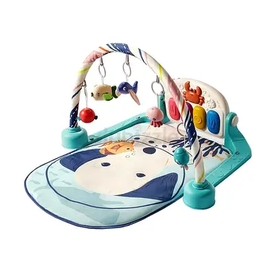 Babycare Baby Activity Gum Piano Play Mat, Soft Cushioned, Hanging Toys