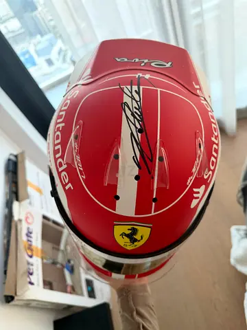 Charles leclerc ferrari Richard Mille Signed Formula 1 Racing Helmet
