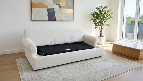 Excellent condition two seater sofa bed cratebarrel