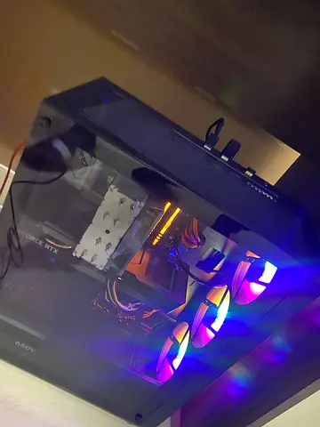 Gaming PC Built with RGB Lighting