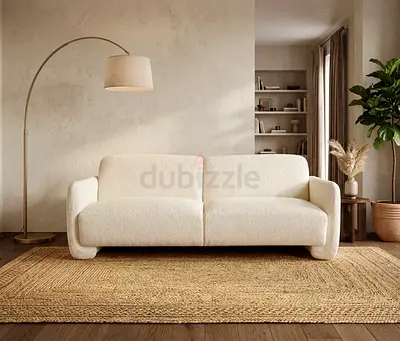 Luxury two seater sofa off white color for sale