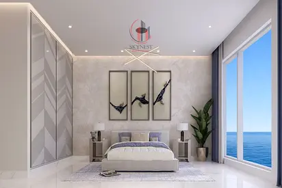 فرصة استثمار بحرية في الممزر شقة مفروشة 4 غرف مع غرفة خادمة بإطلالة بحرية مفتوحة تملك حر بدون عمولة