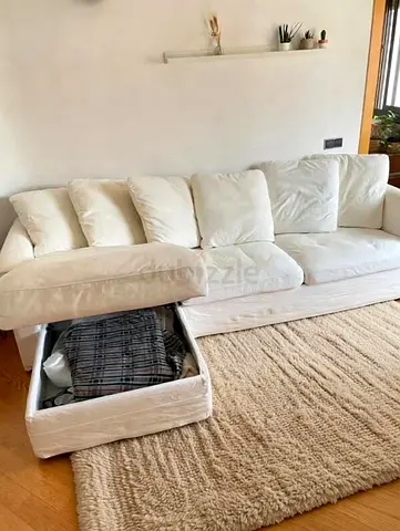 Ikea gronlid L shape sofa bed with mattress