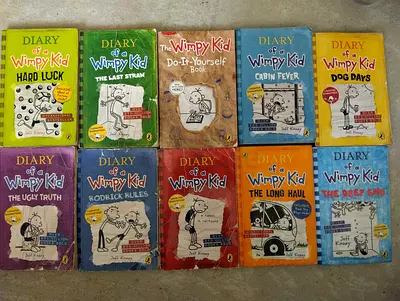 Collection of Diary of a Wimpy Kid Books (10 books)