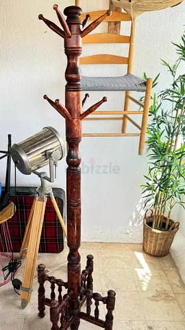 Vintage Wooden Coat Rack
