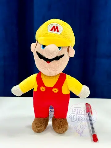 Super Mario Plush Toy Yellow Keychain