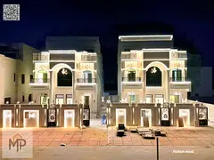 Villa calssic design for sale | ajman| al bahia | 6 master rooms, majlis, 2 halls, maid room, roof|