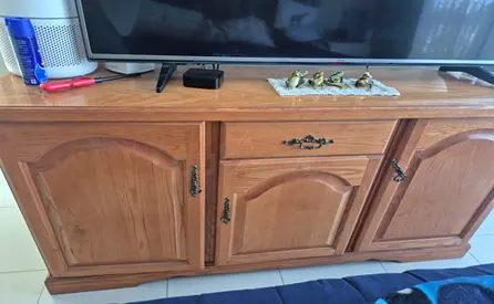 Solid Wooden TV Cabinet (TV not included)