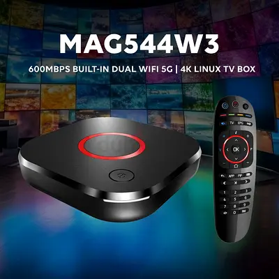 MAG 544 W3 4K Wi-Fi Linux TV Box