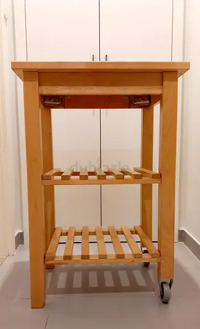 IKEA Upgraded Birch Wood Trolley