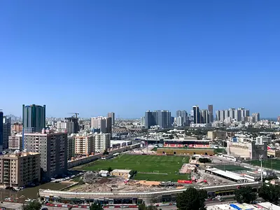 The most beautiful luxury apartments for rent in Al Rashidiya, Ajman, within the most prestigious residential towers. This two-bedroom apartment boast