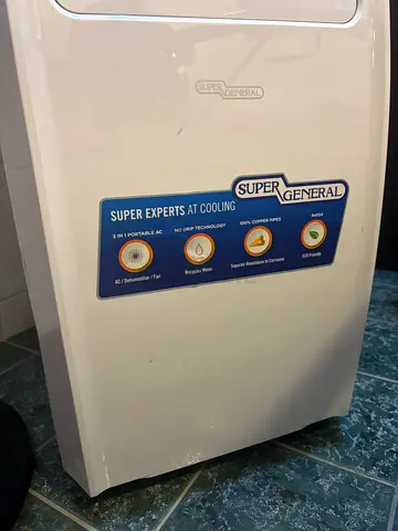 Super General Portable Air Conditioner - Working Condition
