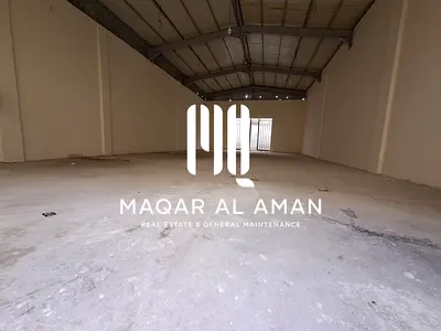 2 Warehouses (462 Sqm) + 700 sqm Open Yard for Rent | 1,162 sqm Industrial Property | Prime Location in Al Ain Industrial Area