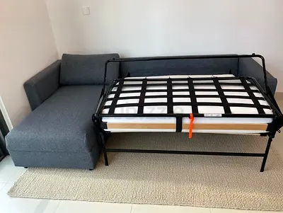 Ikea vimle L shape sofa bed with mattress