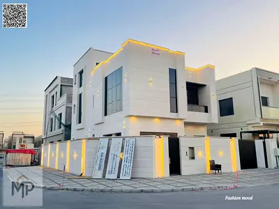 Corner Villa for sale| ajman| al Yasmeen area| 6 master rooms, majlis, hall, roof| freehold| price included water, electricity, central A\C.
