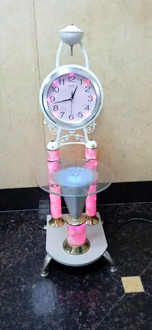 Elegant Decorative Clock Stand with LED Lamp