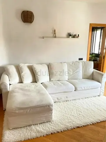 Ikea White Pull out sofa bed with mattress
