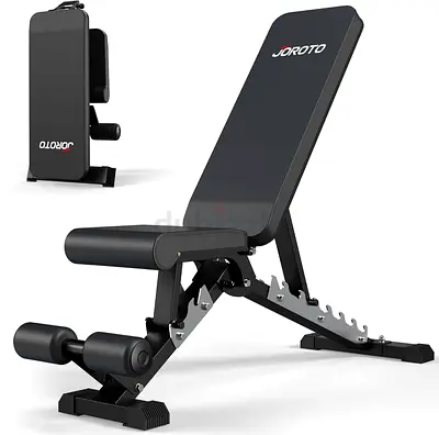 JOROTO Adjustable Weight Bench, Full Body Workout Strength Training Bench Press Foldable Incline