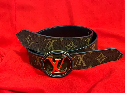 Louis Vuitton LV  Reversible Buckle Belt Monogram Canvas