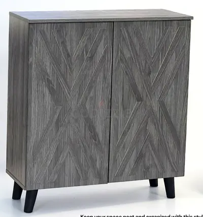 Stylish Grey Storage Cabinet