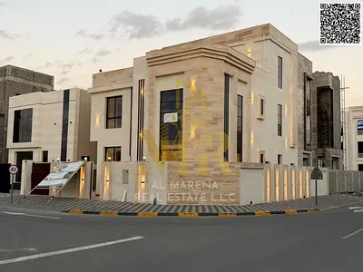 Villa with all-inclusive electricity and water on the main street, ready to move in, in one of Ajman's most prestigious areas. Freehold ownership for