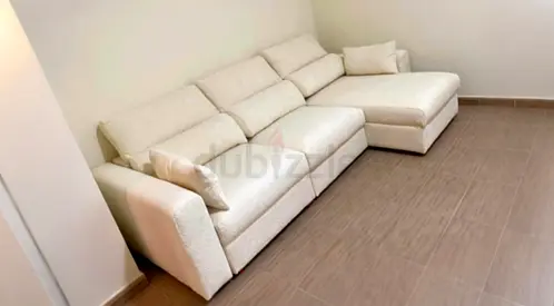 IKEA Esklstuna L Shape Sofa Beige Good Condition